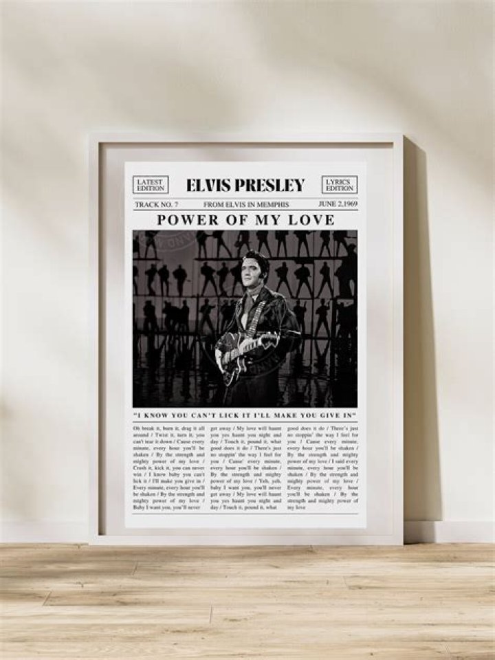Elvis Presley’s
Power Of My Love Lyrics