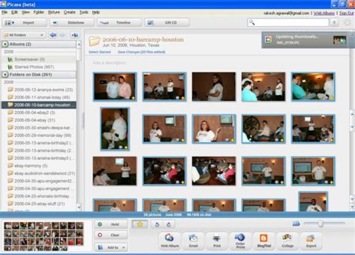 How do i access my picasa albums