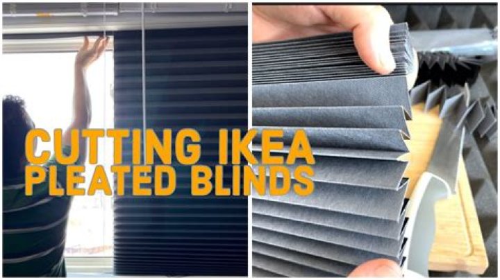 How to cut ikea blinds to size