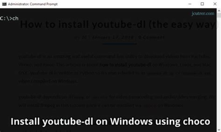 How to install youtube dl