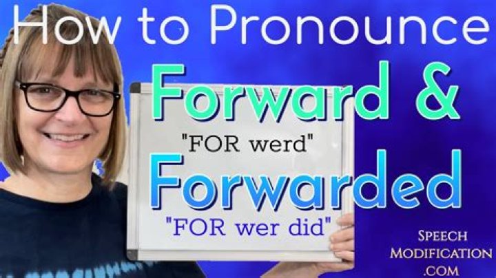 How to pronounce forward