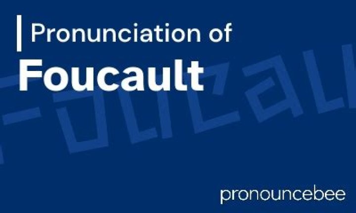 How to pronounce foucault
