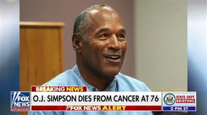 Is OJ Simpson Sick? Does OJ Simpson Have Cancer?