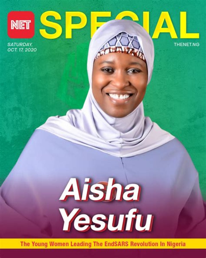 Meet Aisha Yesufu, The Woman Who Beat All Odds, Tear Gas And Police Harassment To Lead The Abuja #EndSARS Protest (Photos)