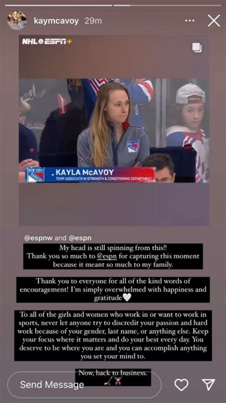 Meet Kayla McAvoy, the Older Sister of Charlie McAvoy: Biography, Net Worth & more