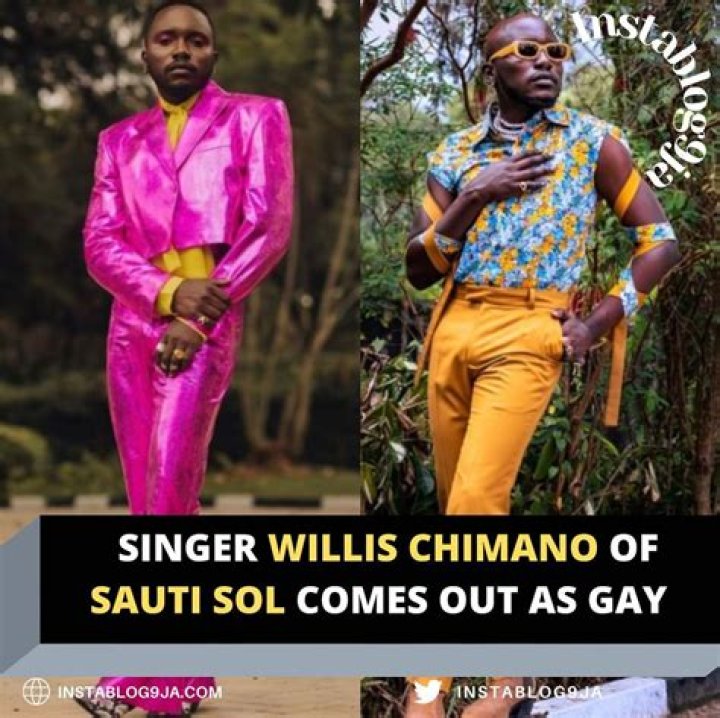 Singer, Willis Chimano Of Sauti Sol Comes Out As Gay
