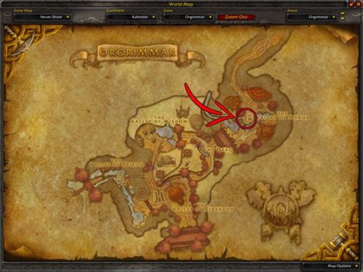 Where is the bowyer in orgrimmar