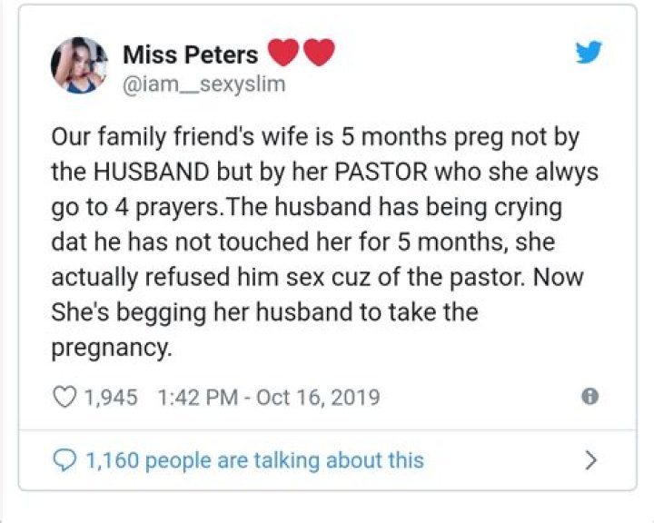 Wife Pleads With Husband To Accept Baby After She Was Impregnated By Her Pastor